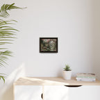Framed Canvas Print – Secret Garden Archway Floral Landscape