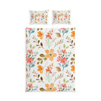 Floral Cotton Bed Set – Watercolor Wildflower Duvet Cover & Pillowcases