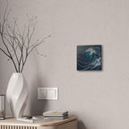 Ocean Wave Abstract Canvas Wall Art - Stretched 0.75"
