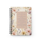 Floral Scripture Spiral Journal — Psalm 71:8 Inspirational Notebook