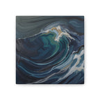 Ocean Wave Abstract Canvas Wall Art - Stretched 0.75"