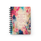 Floral Psalm 46:5 Spiral Journal – Inspirational Christian Notebook