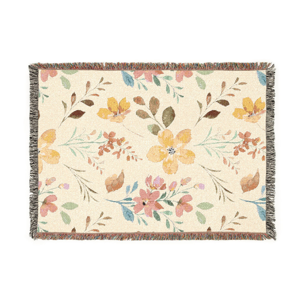 Floral Woven Blanket