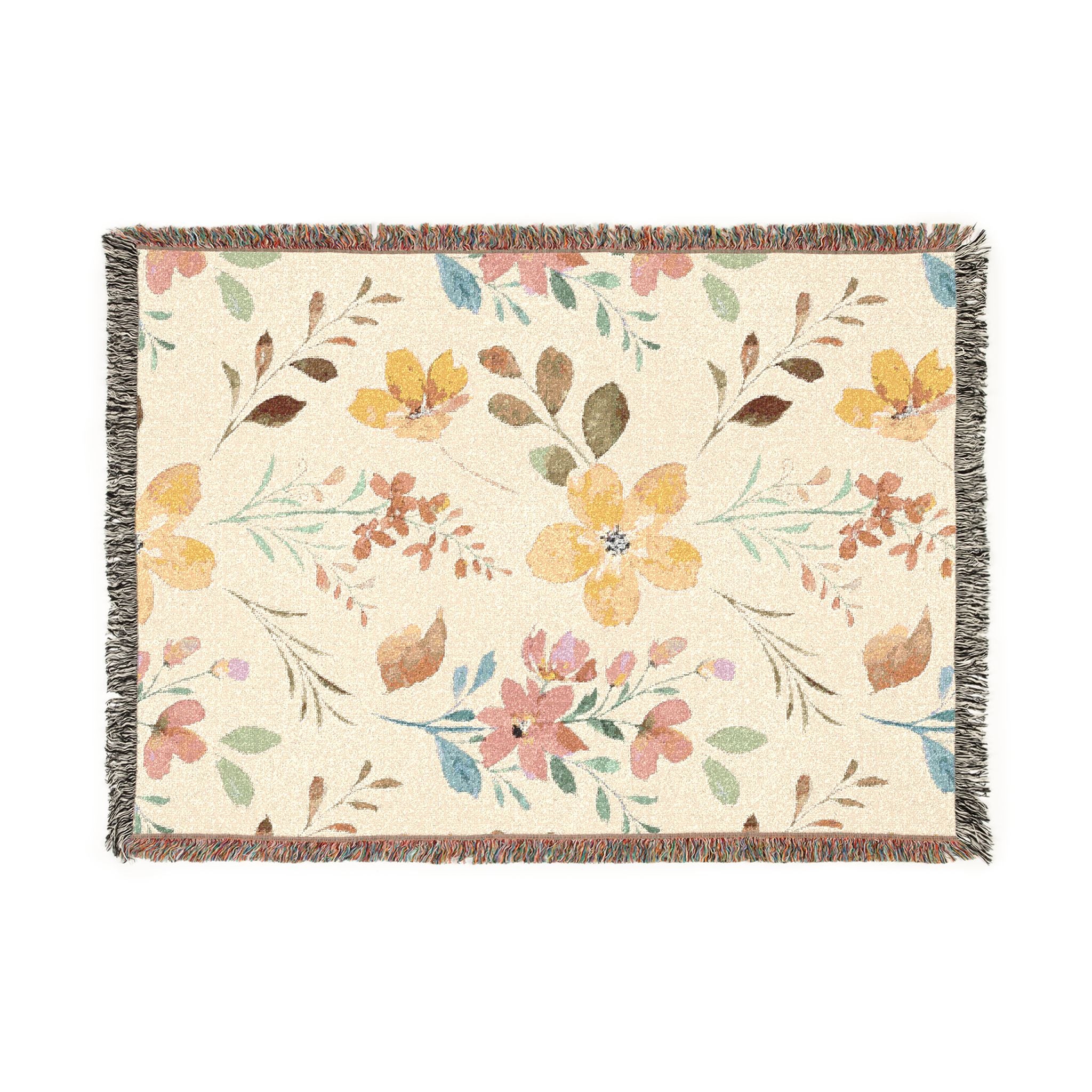 Floral Woven Blanket