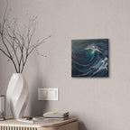Ocean Wave Abstract Canvas Wall Art - Stretched 0.75"