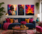 Grace in Color™ – Contemporary Jesus Acrylic Wall Art | Christian Canvas Print