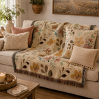 Floral Woven Blanket
