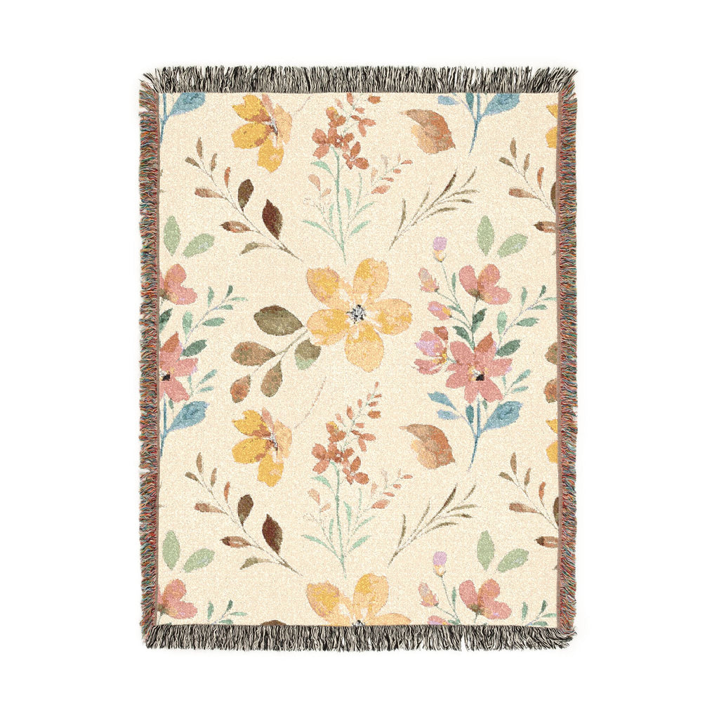 Floral Woven Blanket