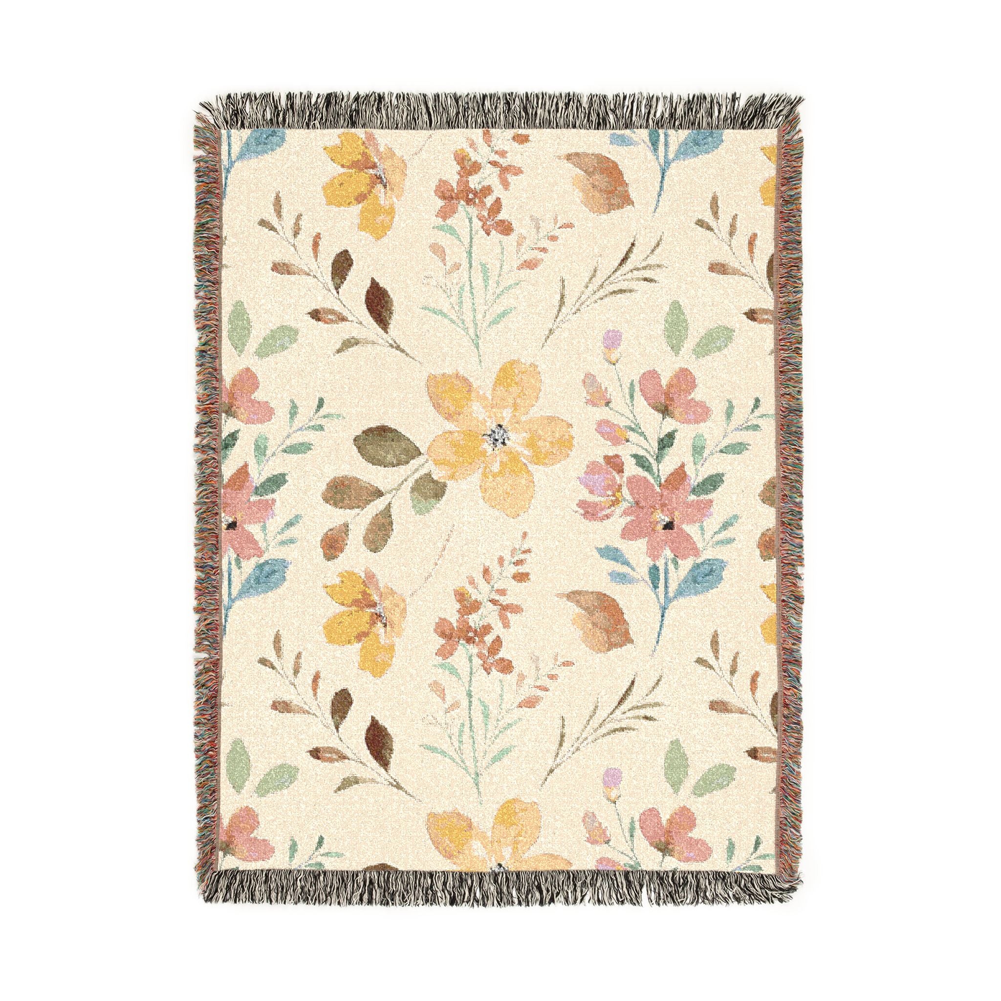 Floral Woven Blanket
