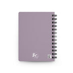 Purple Floral Spiral Journal — Dark Vintage Roses Notebook for Notes & Journaling