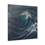 Ocean Wave Abstract Canvas Wall Art - Stretched 0.75"