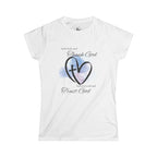 Women’s Faith Tee — "Thank God, Trust God" Heart Cross Christian Shirt