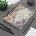 Floral “Fearfully and Wonderfully Made” Spiral Journal
