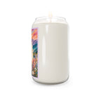 Soy Candle - Sunrise Mountain Floral Scented Candle with Inspirational Verse (13.75oz)
