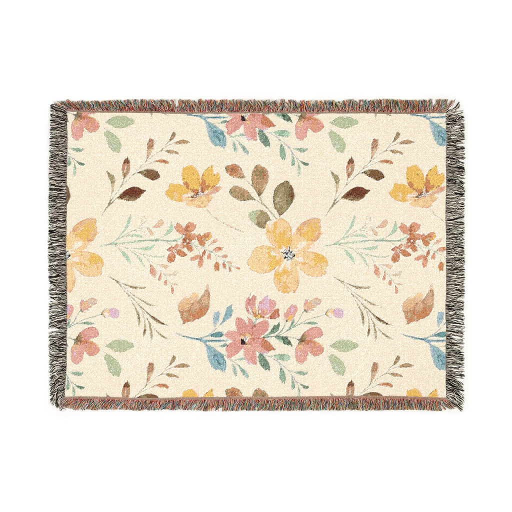 Floral Woven Blanket