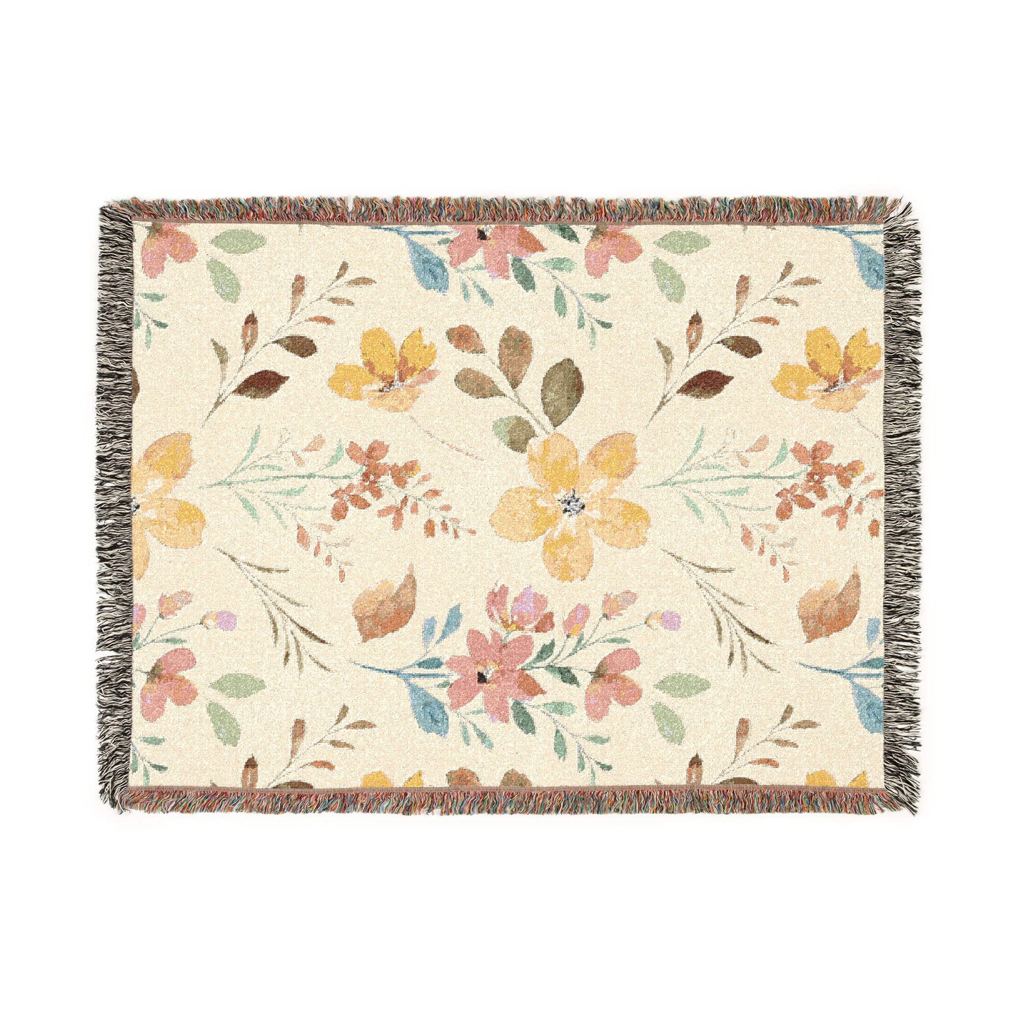 Floral Woven Blanket
