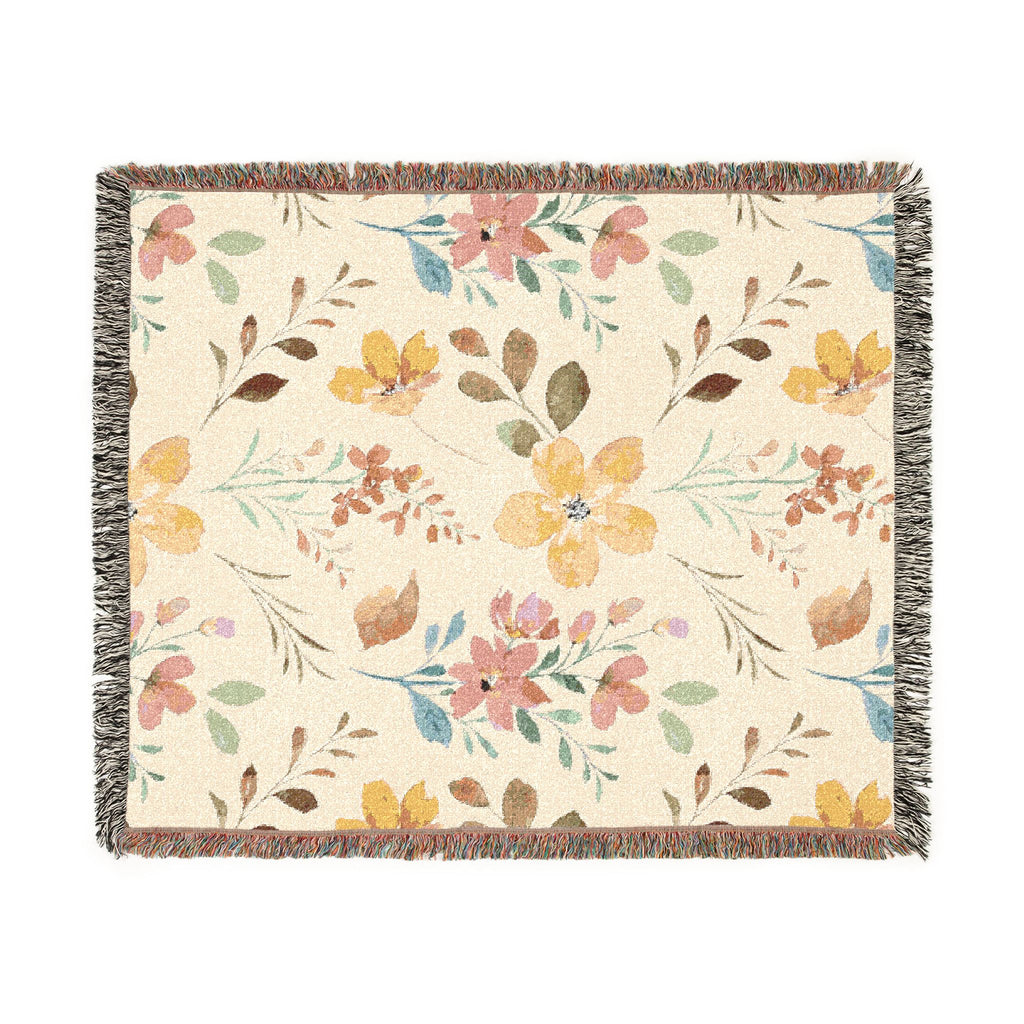Floral Woven Blanket