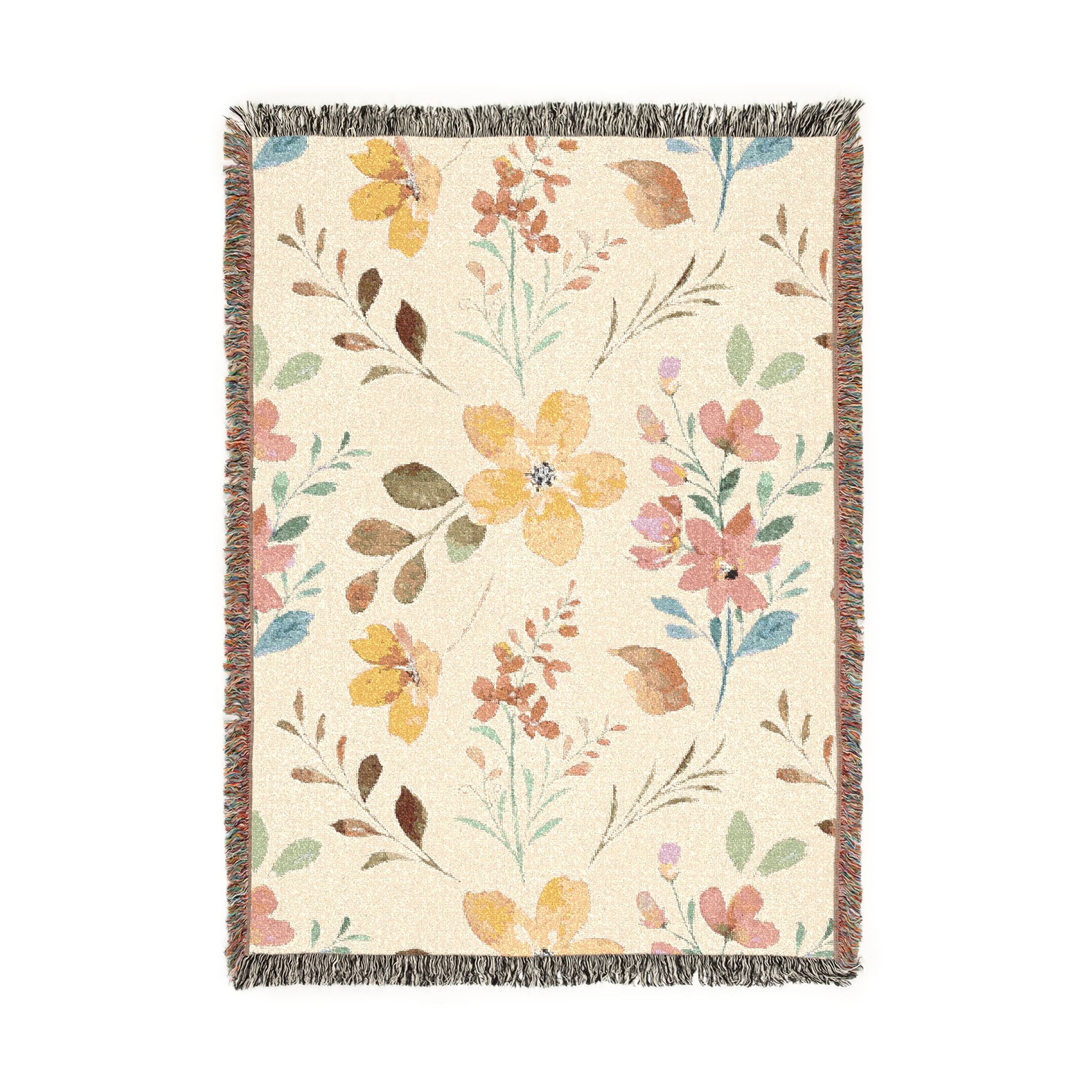 Floral Woven Blanket