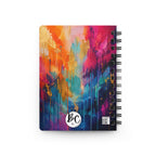 Colorful Abstract Spiral Journal — 'Journal' Notebook for Notes & Creativity