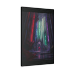 Mystic Cathedral Canvas Print — Stained Glass Light Wall Art
