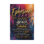 Grace in Color™ – Ephesians 2:8–9 | Contemporary Christian Scripture Canvas